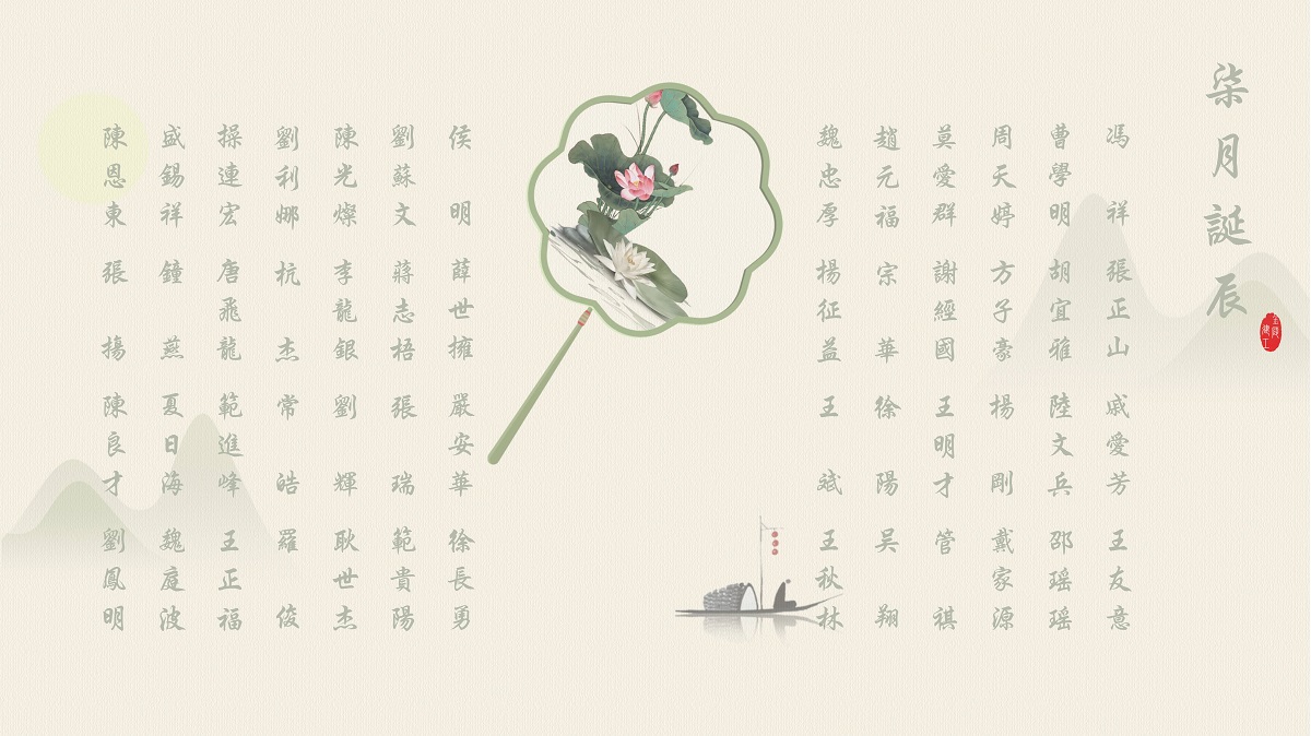 【生日祝福】恭祝7月生日的員工生日快樂！