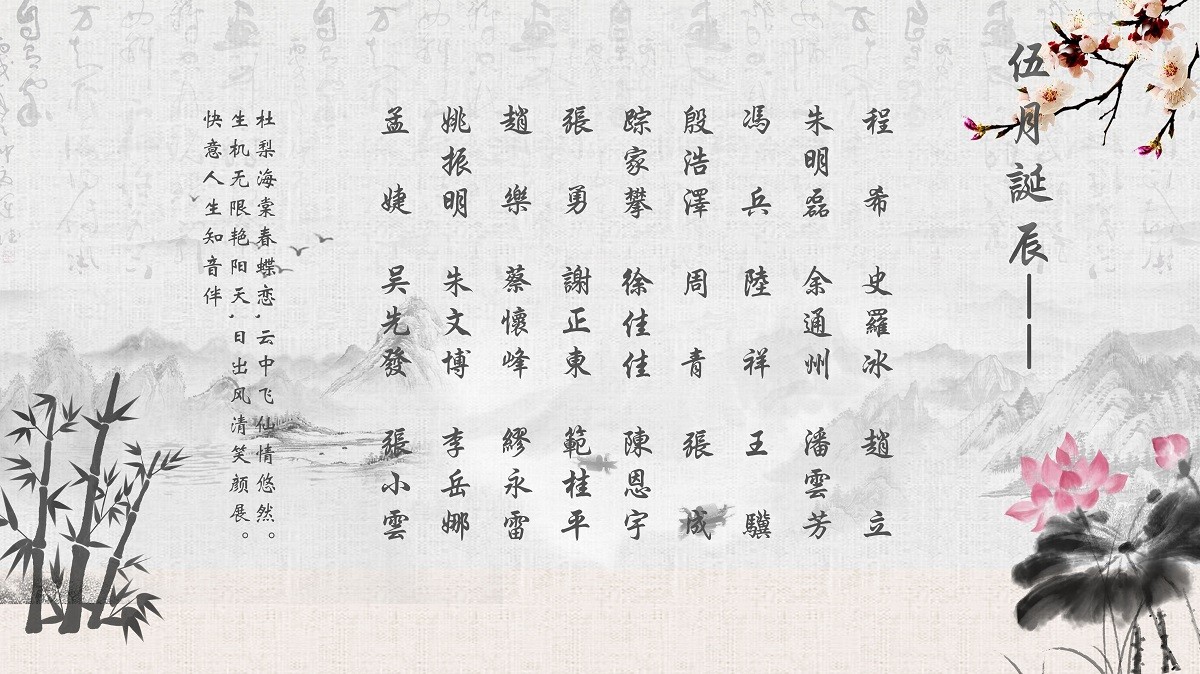【生日祝?！抗ё?5月生日的員工生日快樂！