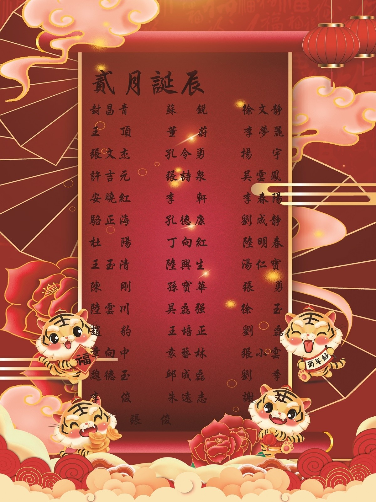 【生日祝福】恭祝02月生日的員工生日快樂(lè)！
